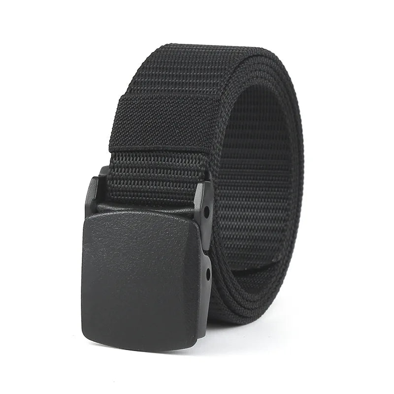 Tactical Nylon Belt – Quick Release Buckle Stretch Webbing for Men