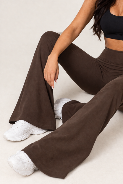 Women's High Waist Wide Leg Flare Leggings – Yoga, Gym & Workout Pants
