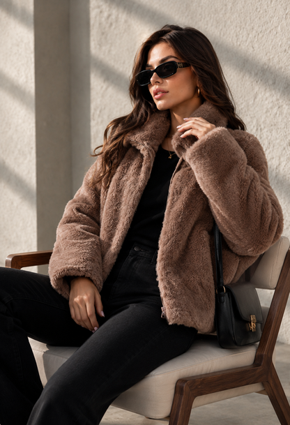 Women's Faux Fur Coat Faux Fur Jacket Teddy Coat Oversized Warm Winter