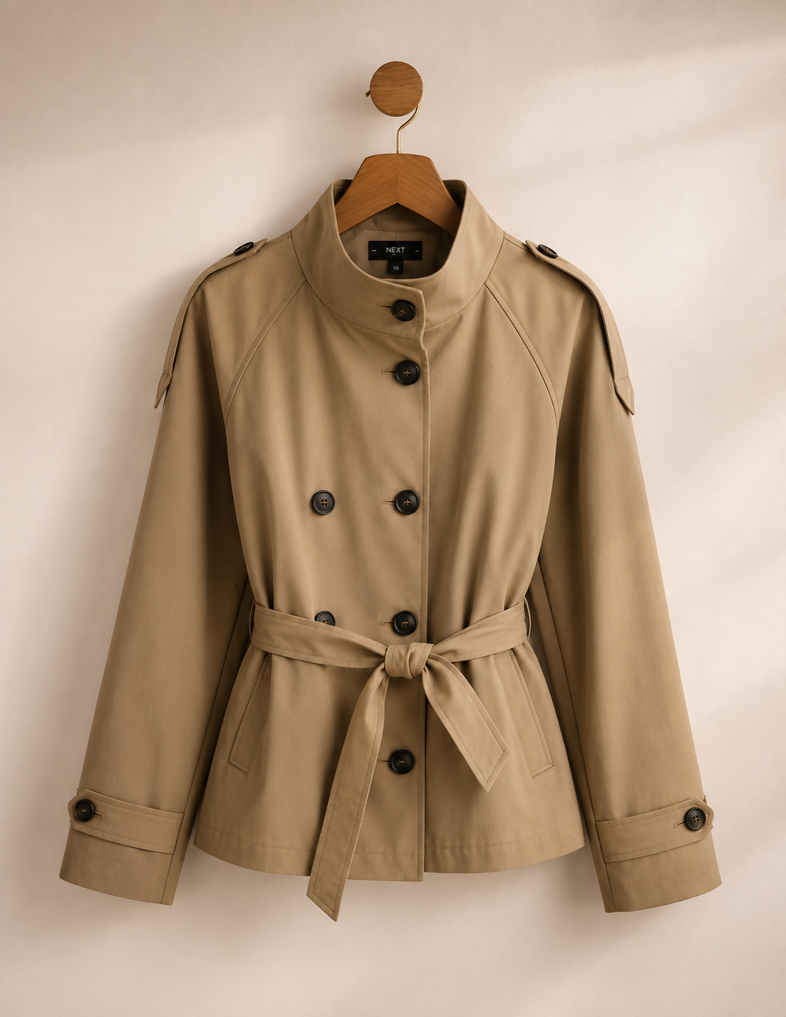 Women's Trench Coat Belted Lightweight Autumn Jacket