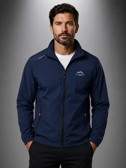 Jaqueta Corta-Vento Masculina Leve Respirável – Esportiva Outdoor com Zíper