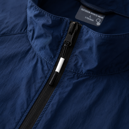 Jaqueta Corta-Vento Masculina Leve Respirável – Esportiva Outdoor com Zíper
