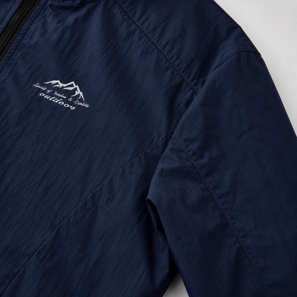 Jaqueta Corta-Vento Masculina Leve Respirável – Esportiva Outdoor com Zíper