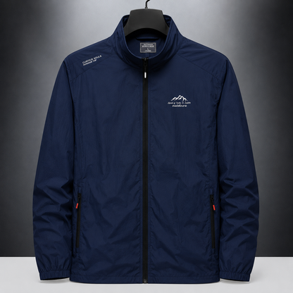 Jaqueta Corta-Vento Masculina Leve Respirável – Esportiva Outdoor com Zíper