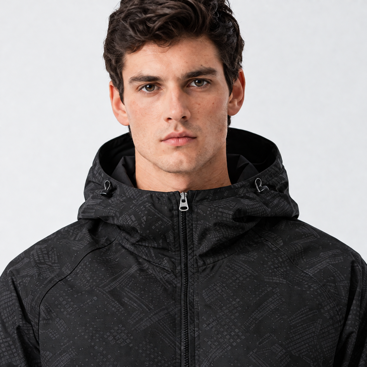 Men's Lightweight Water-Resistant Windbreaker Jacket – Packable Hooded Outdoor Jacket