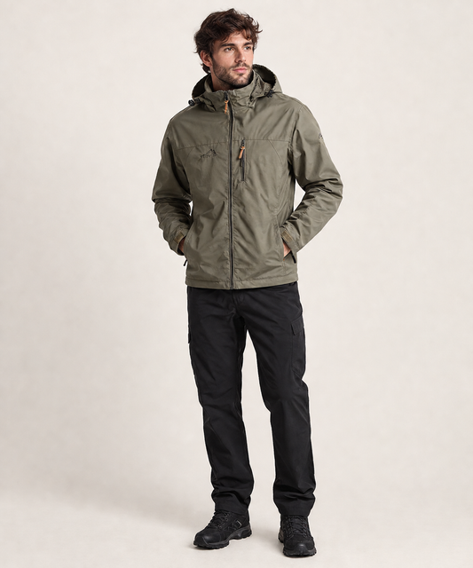 Jaqueta Corta-Vento Masculina com Capuz – Leve para Uso Outdoor