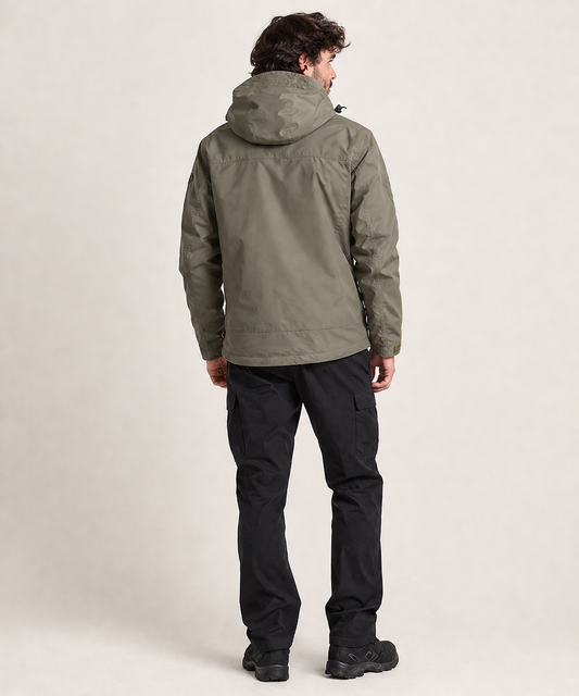 Jaqueta Corta-Vento Masculina com Capuz – Leve para Uso Outdoor