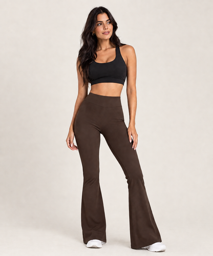 Women's High Waist Wide Leg Flare Leggings – Yoga, Gym & Workout Pants