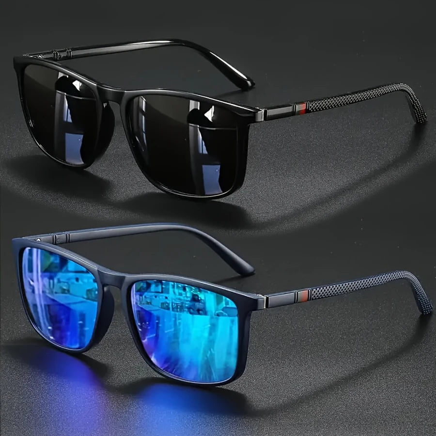 Polarized Square Sunglasses UV400 – Men's &amp; Women's Vintage Eyewear