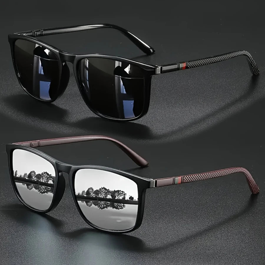 Polarized Square Sunglasses UV400 – Men's &amp; Women's Vintage Eyewear