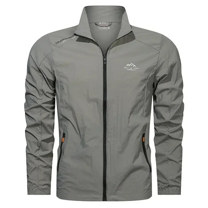 Jaqueta Corta-Vento Masculina Leve Respirável – Esportiva Outdoor com Zíper