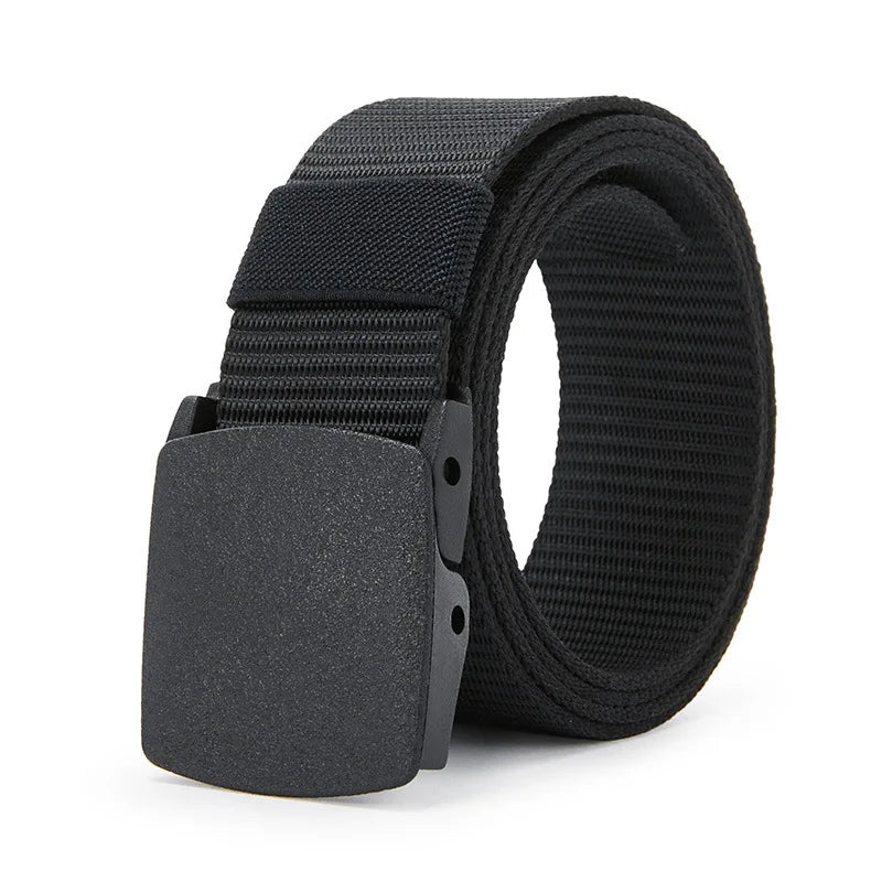 Tactical Nylon Belt – Quick Release Buckle Stretch Webbing for Men