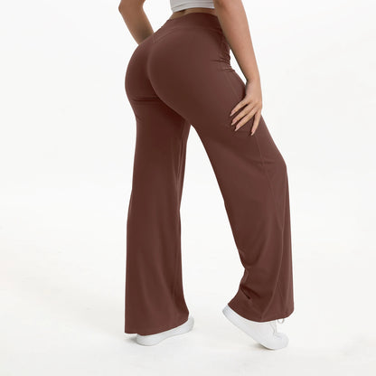 Women's SoftMotion Straight Leg Leggings – Mid-Waist Yoga, Gym & Pilates Pants, Naked Feel Running Trousers