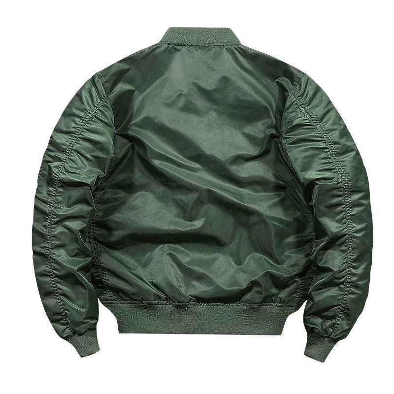 Men's Bomber Jacket – Zip-Up Varsity Style Casual Coat