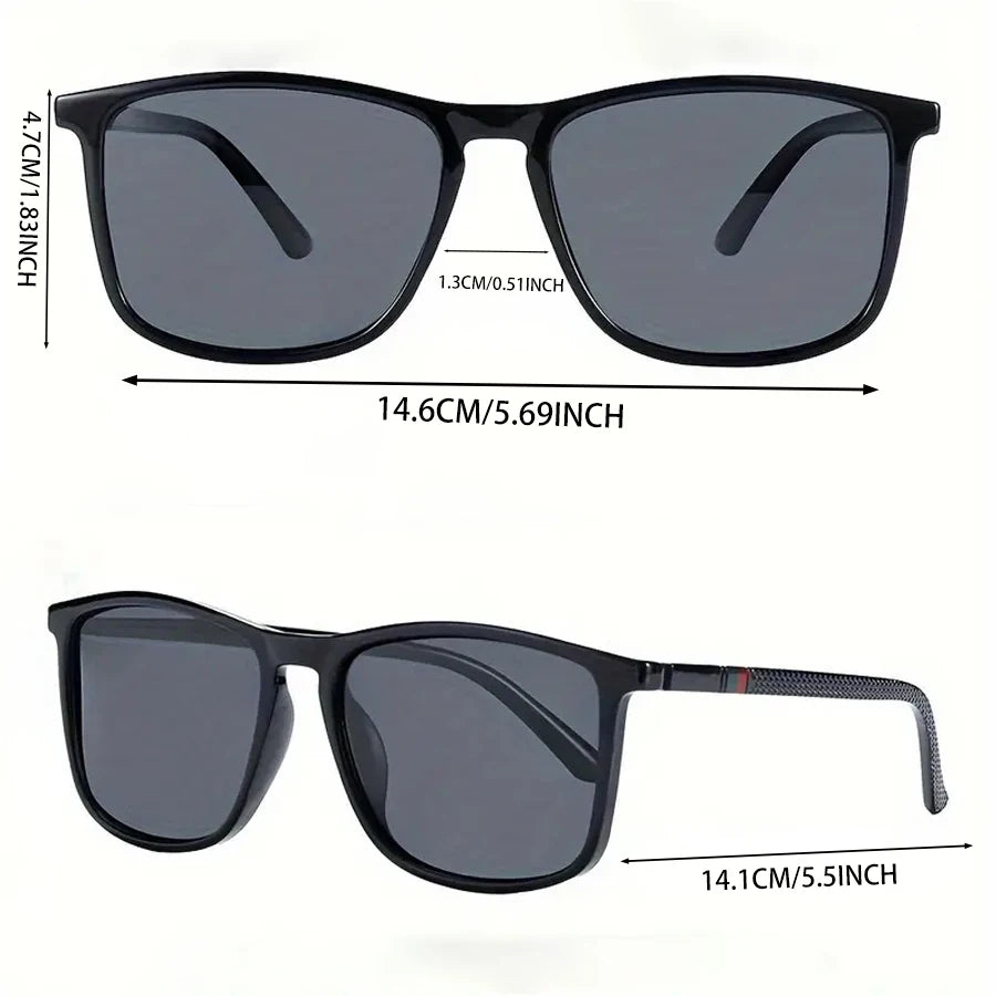 Polarized Square Sunglasses UV400 – Men's &amp; Women's Vintage Eyewear