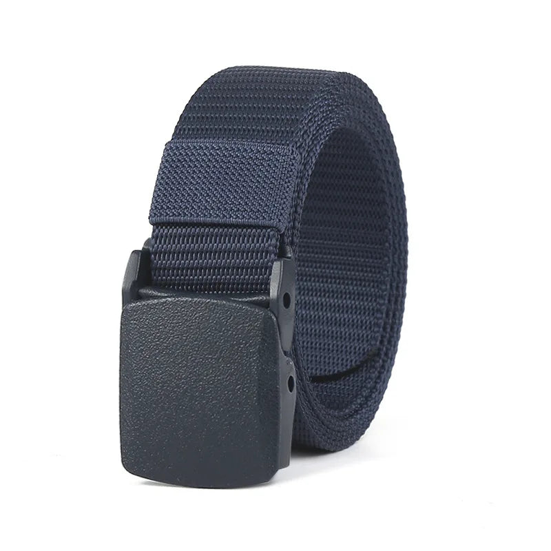 Tactical Nylon Belt – Quick Release Buckle Stretch Webbing for Men