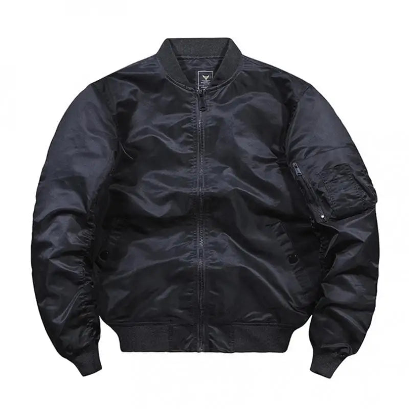 Men's Bomber Jacket – Zip-Up Varsity Style Casual Coat