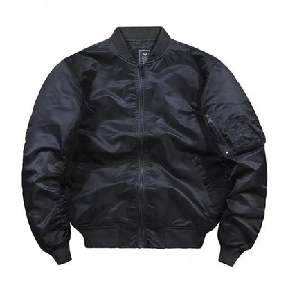 Men's Bomber Jacket – Zip-Up Varsity Style Casual Coat