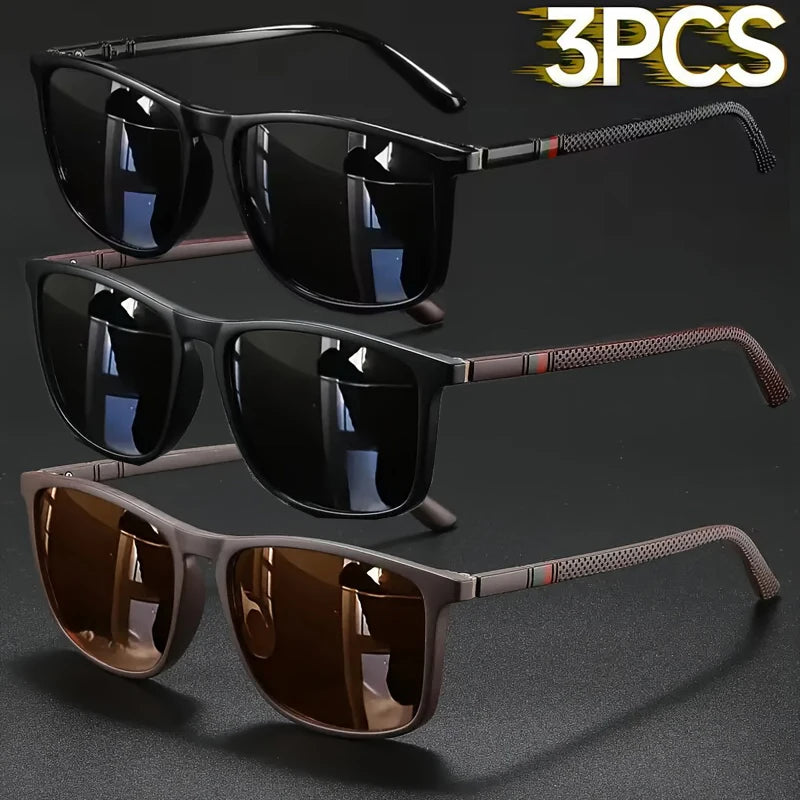 Polarized Square Sunglasses UV400 – Men's &amp; Women's Vintage Eyewear
