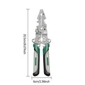 Foldable Wire Stripper, Pulley Design Multi-Function Electrician Wire Splitter Wire Winding Pliers Crimping Pliers Hand Tool