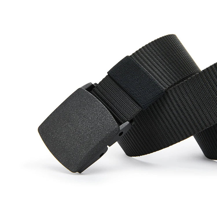 Tactical Nylon Belt – Quick Release Buckle Stretch Webbing for Men