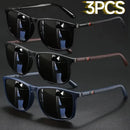 2/3pcs Luxury Square Vintage Cycling Sunglasses Men Women Fashion Travel Driving Fishing Sun Glasses Male Eyewear UV400