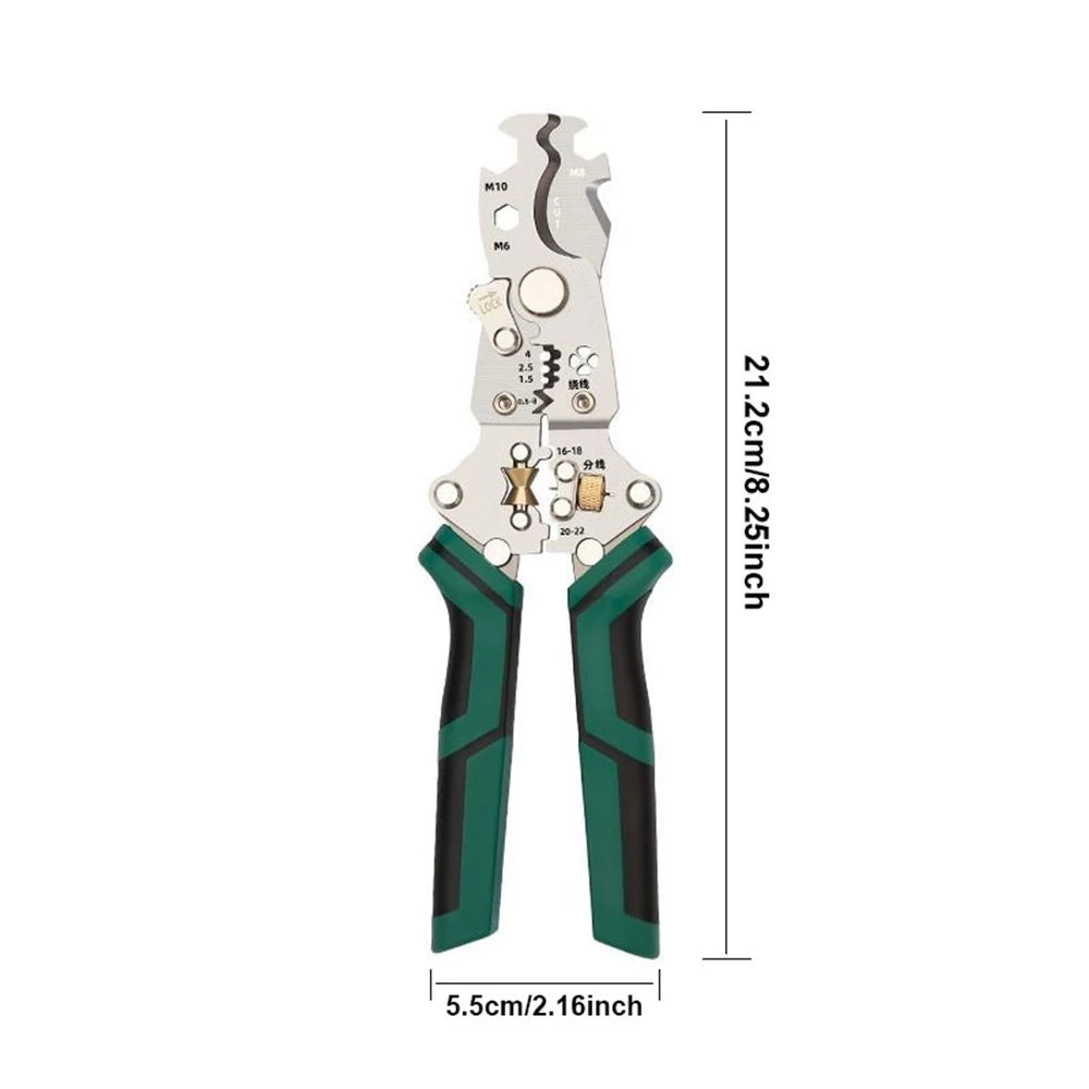 Foldable Wire Stripper &amp; Crimping Pliers – Multi-Function Electrician Hand Tool