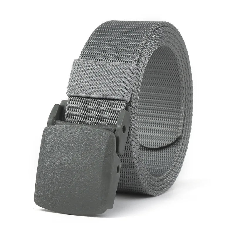 Tactical Nylon Belt – Quick Release Buckle Stretch Webbing for Men