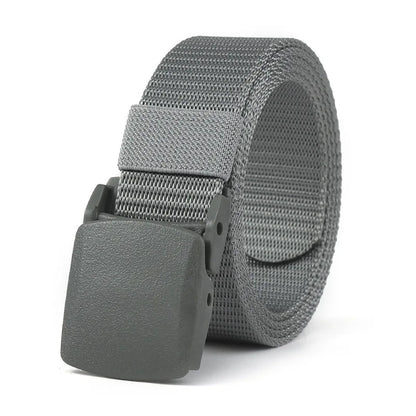 Tactical Nylon Belt – Quick Release Buckle Stretch Webbing for Men