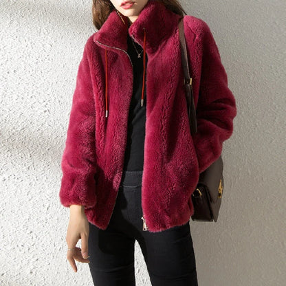 Women's Faux Fur Coat Faux Fur Jacket Teddy Coat Oversized Warm Winter