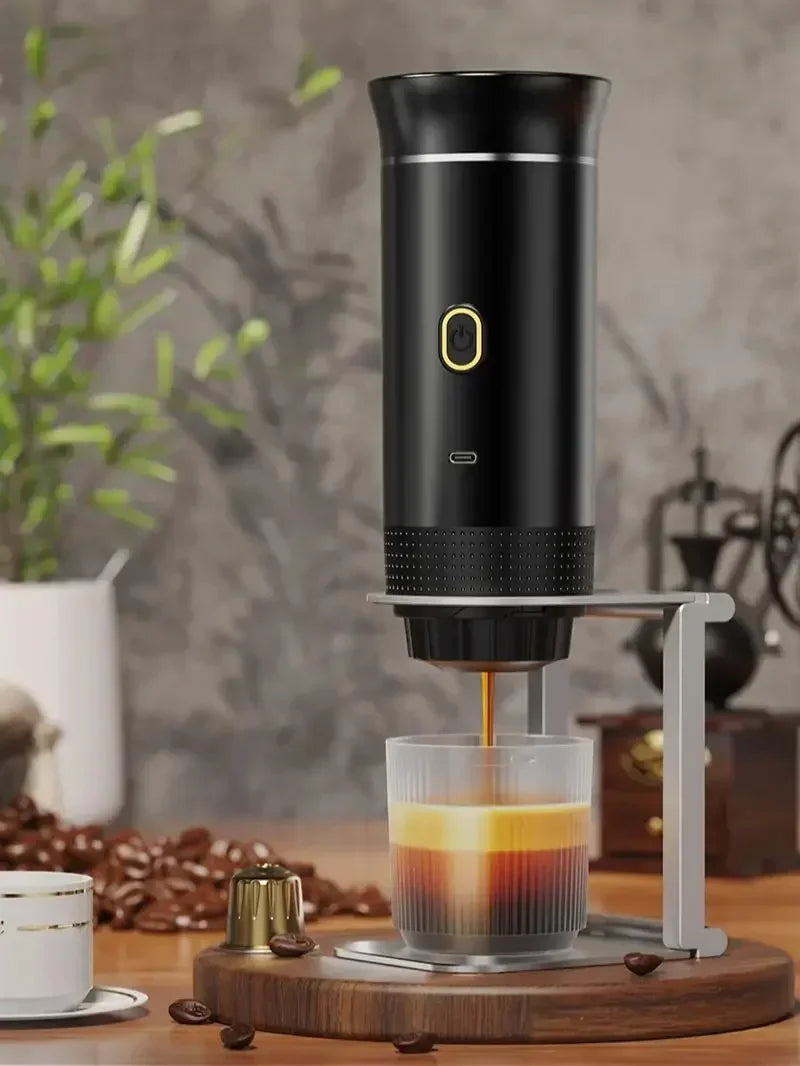 Portable Espresso Machine – 3-in-1 Rechargeable Coffee Maker for Car &amp; Camping