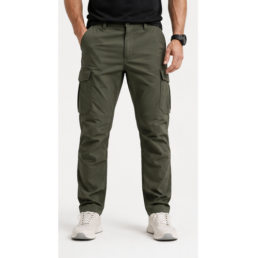 Men's lightweight cargo trousers front view