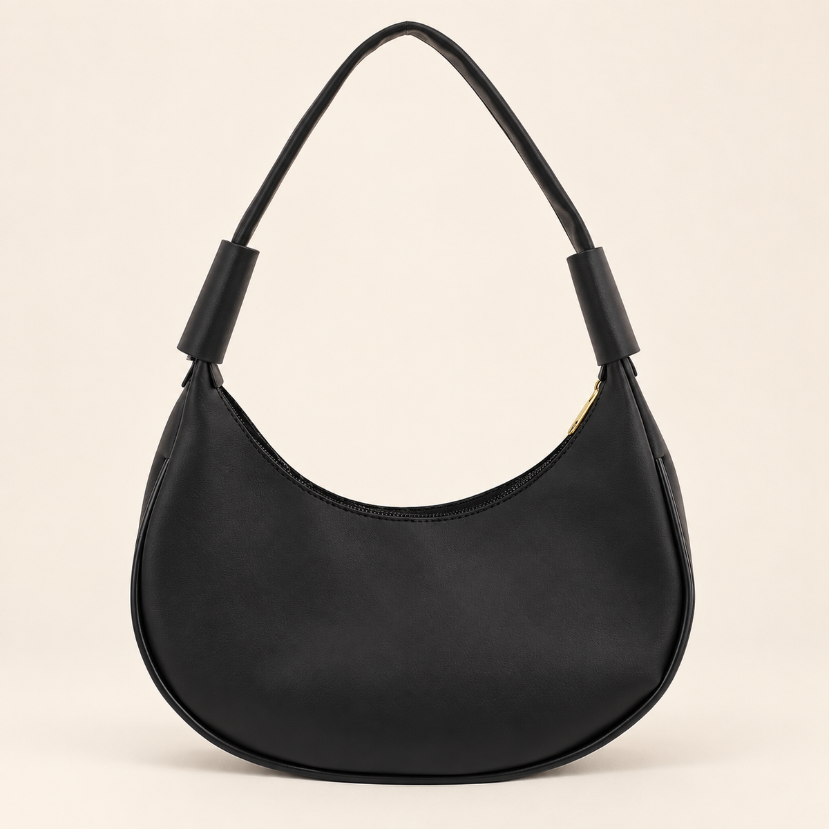 Bolsa Feminina Meia Lua preta EVERA - foto principal premium