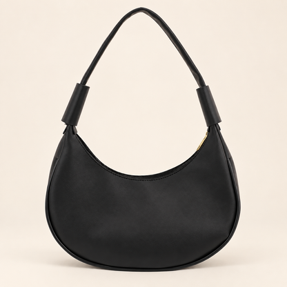 Bolsa Feminina Meia Lua preta EVERA - foto principal premium
