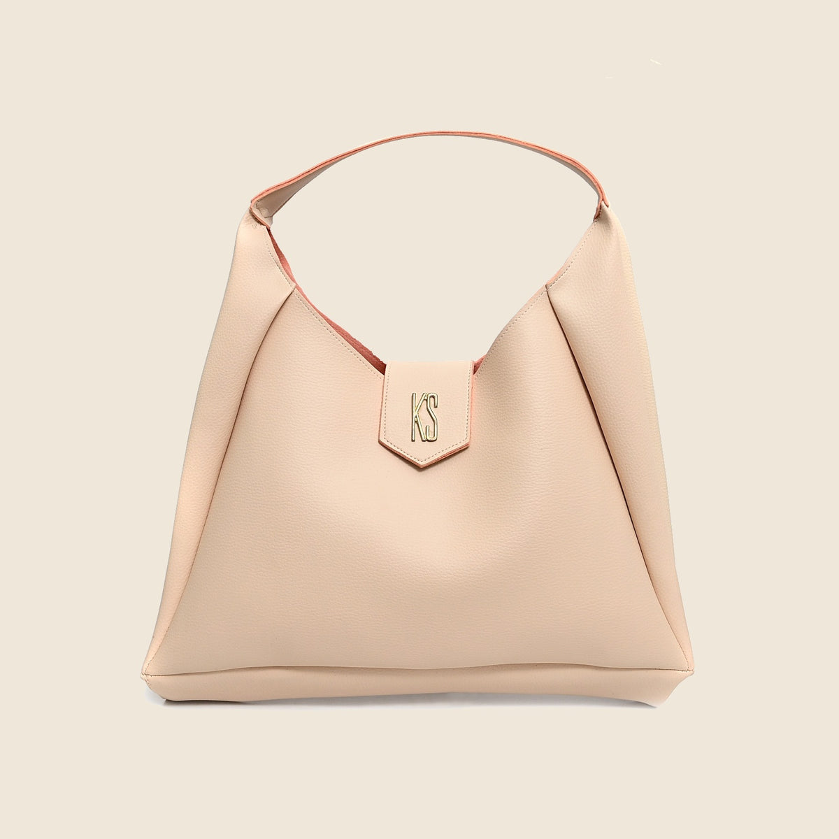 Bolsa Veneza off white em fundo bege